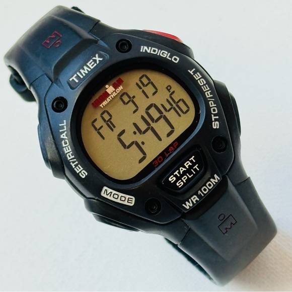 Timex Ironman Classic 30 Lap Men's 38mm Black Digital Watch 100M T5H581 - Picture 1 of 12